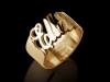Gold Name Ring Open Style