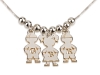 3 Kids Pedant Silver Necklace Small