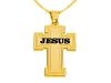 Cross Gold Plated Pendant Personalized Necklace