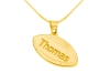 Gold Plated Football Pedant Personalized Necklace