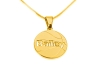 Gold Plated Basketball Pedant Name Necklace